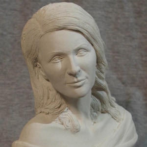 Model Portrait Statue Bust