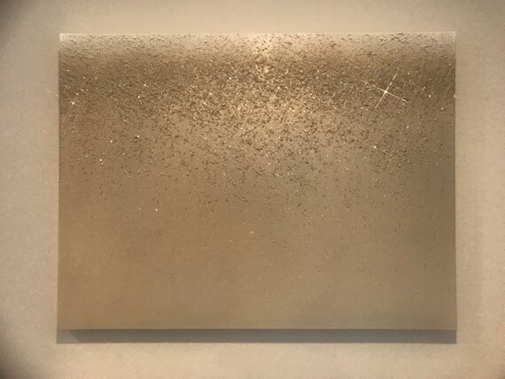 Sold Original Abstract Painting Large Wall Art Champagne Gold Glitter Glass 40 X 30 By Wollv Art