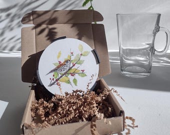 Build Your Own Birds & Berries Coaster Gift Set