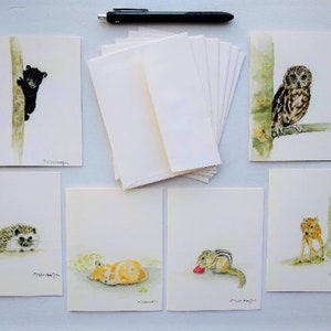 Cartes pliables Woodland, 4 1/4 x 5 1/2