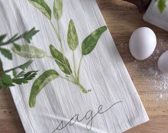 Sage Tea Towel