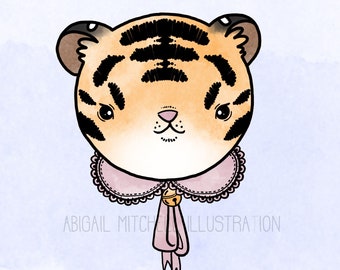 Tiger Bow Print