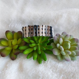 Brown, Gray, and Black Zigzag Bracelet
