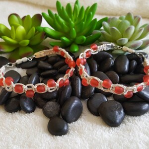Red Ripple Bracelet