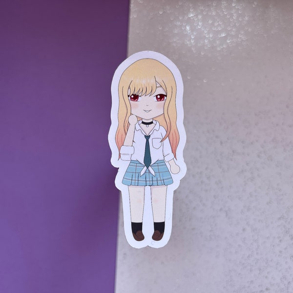 Dress Up Darling Marin 3" Acrylic Chibi Anime Sticker