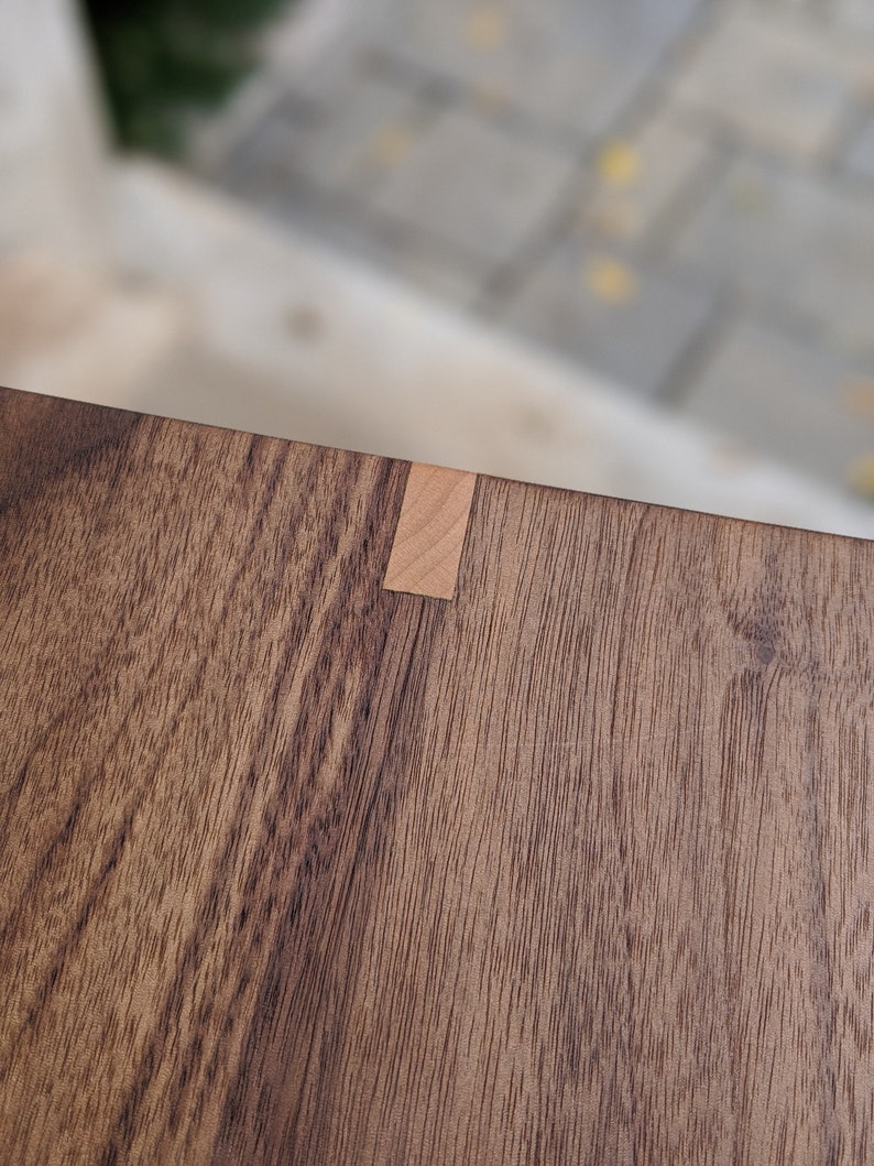 A pair of audio speaker stands 2.0 Walnut top with maple legs image 6