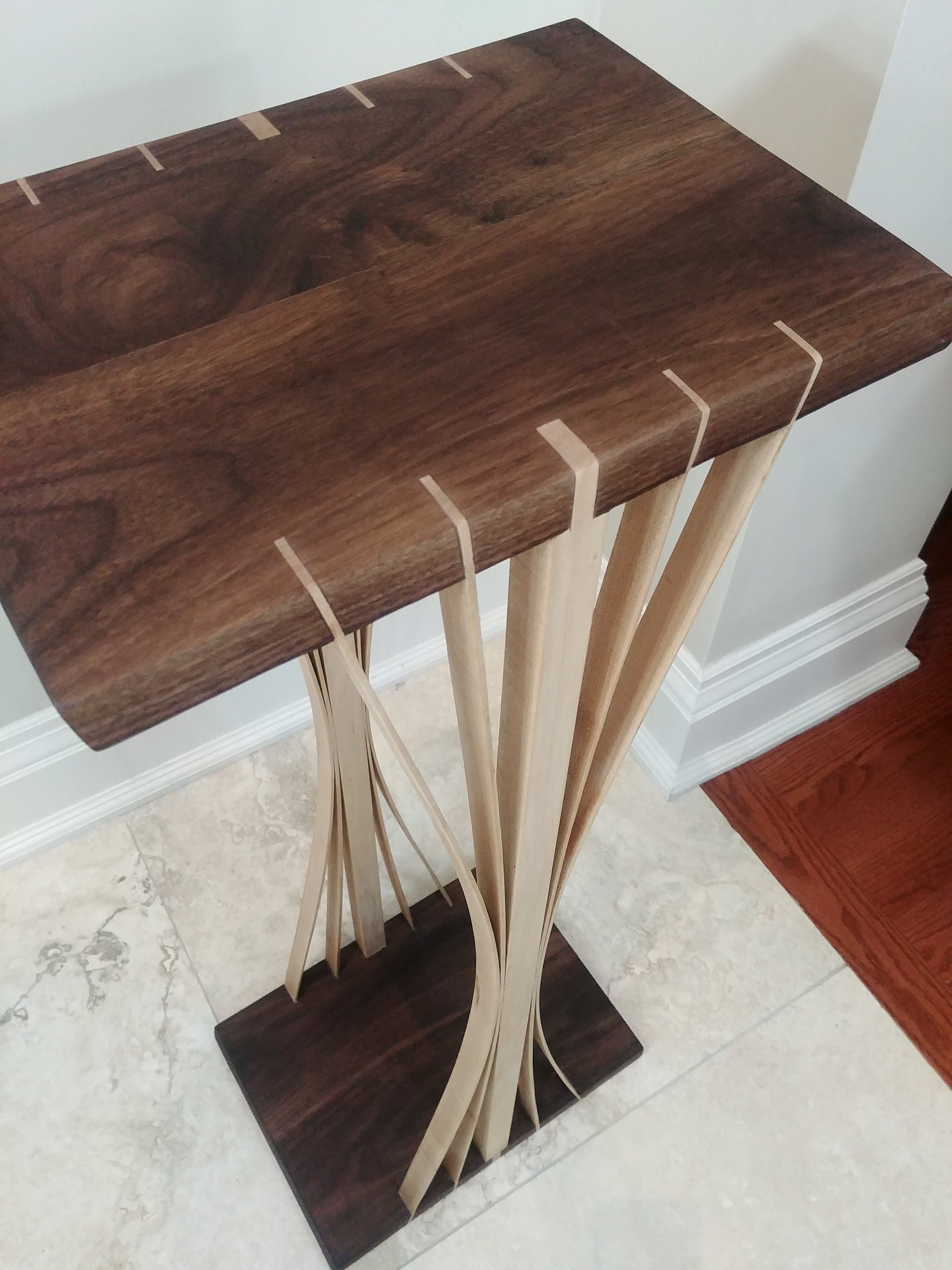 floor speaker stands wood