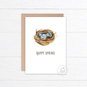 Happy Spring Card | Nest | Easter Card