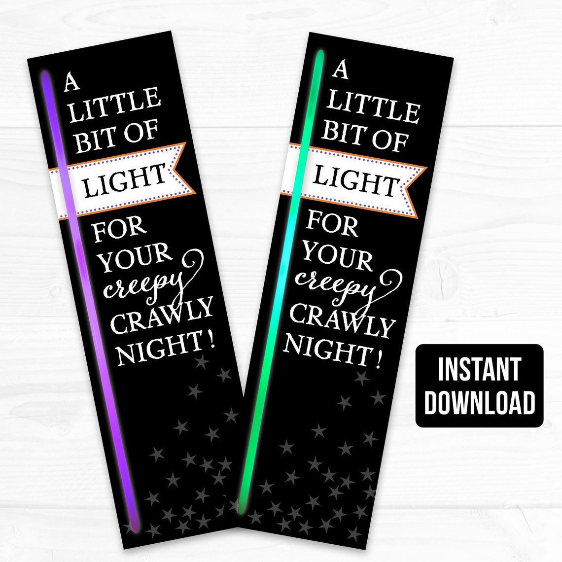 Halloween Glow Stick Holder Noncandy Treat for Etsy