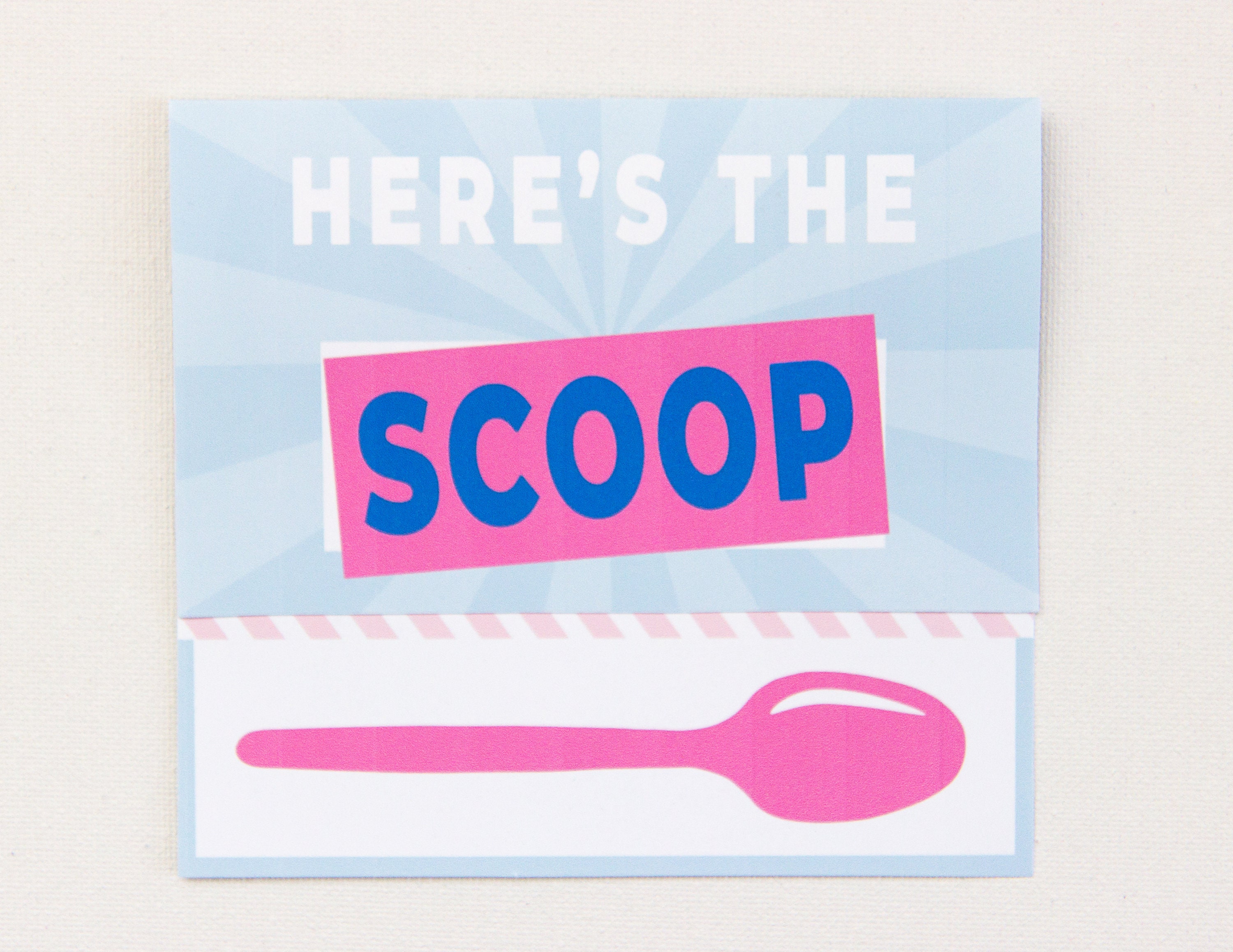 Gift Card Holder Ice Cream, Baskin Robbins, Teacher Appreciation, Thank