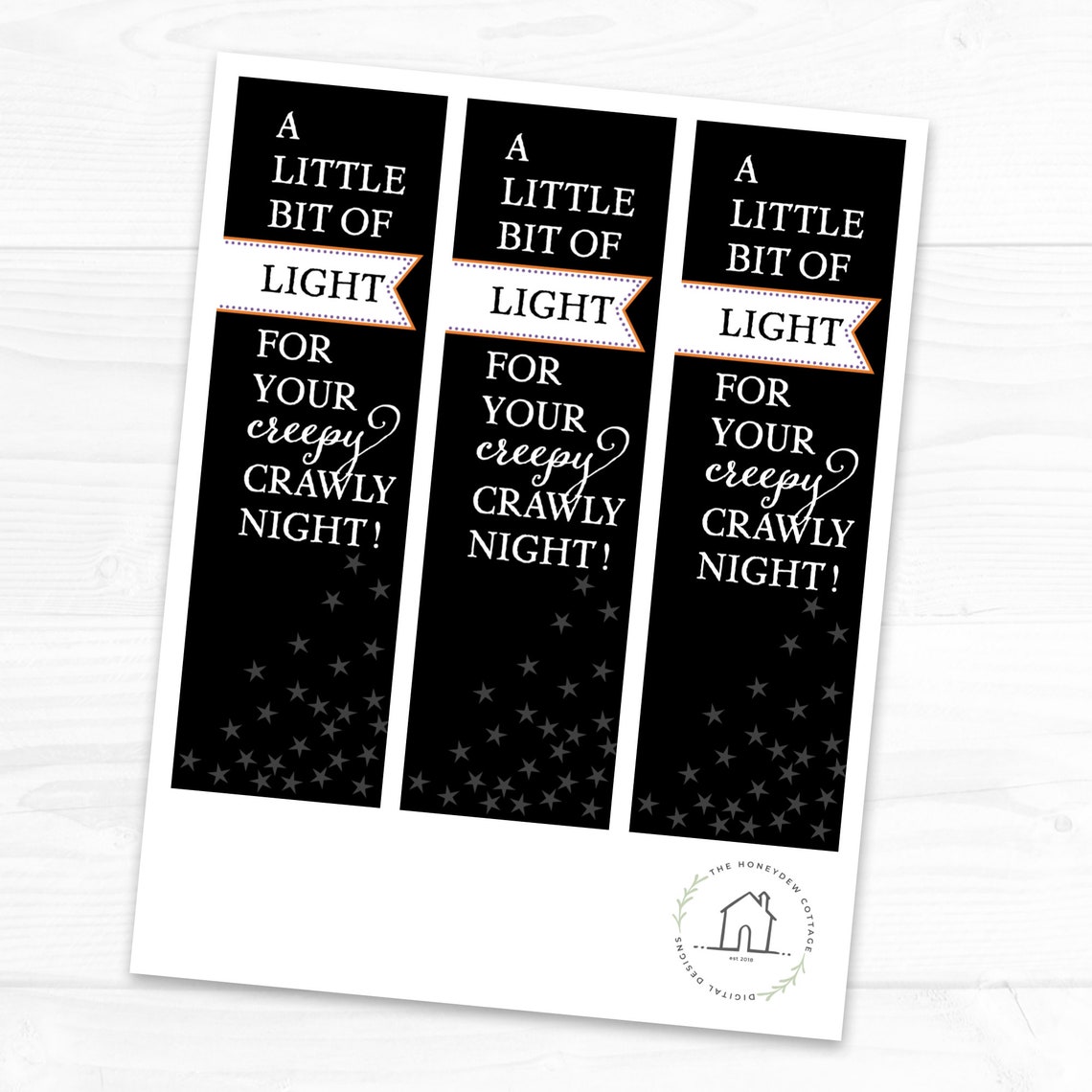 Halloween Glow Stick Holder Noncandy Treat for Etsy