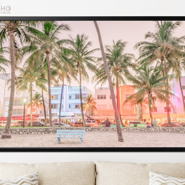 Ocean Drive Poster Print // Miami Beach Florida USA on Ocean Drive