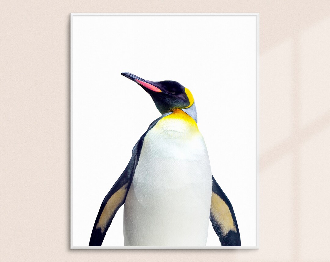 Emperor Penguin Print, Nursery Wall Art, Kids Decor, Adorable Cute