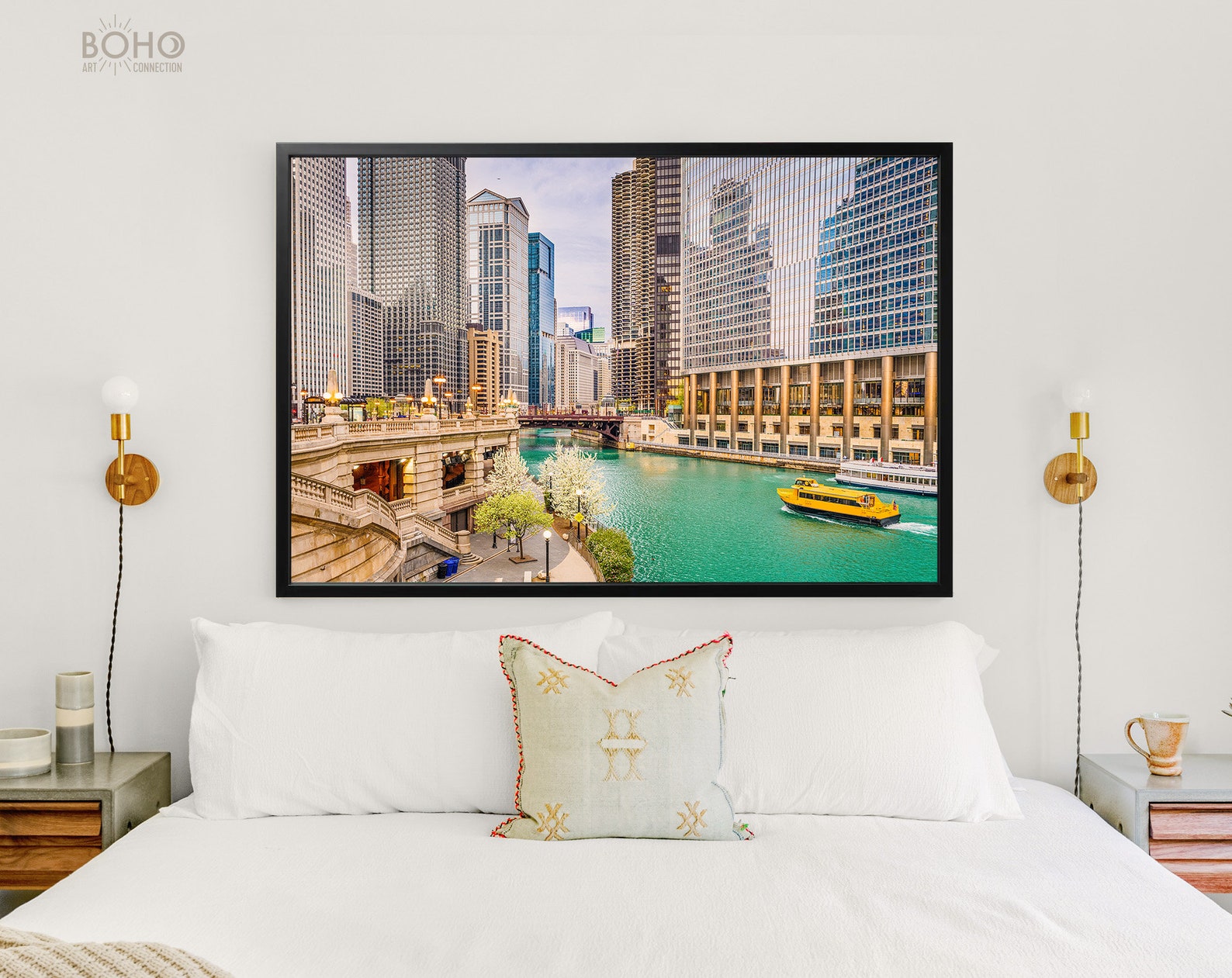 Chicago Print // Chicago Illinois USA Sightseeing Cruise and - Etsy