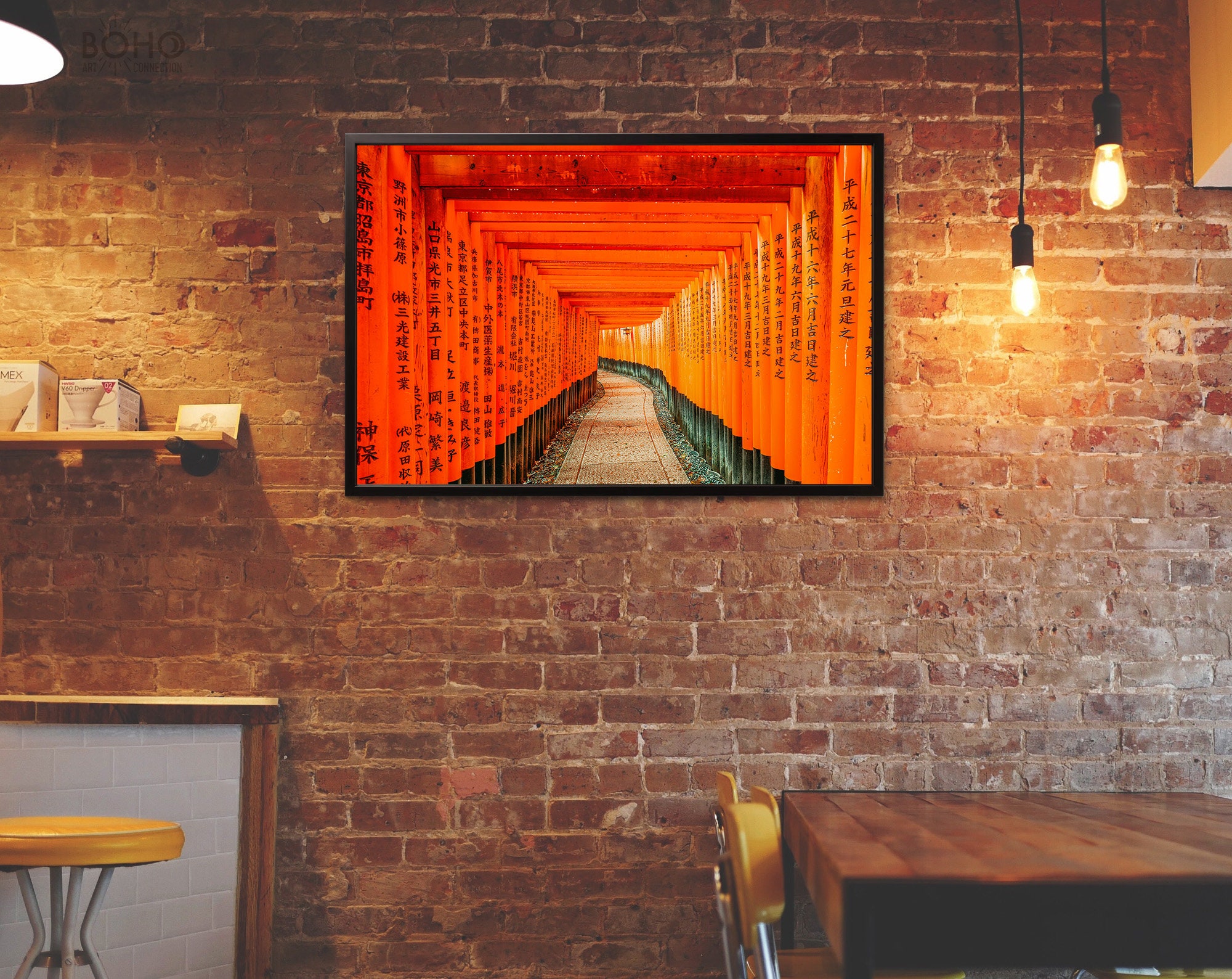 Red Torii Gate Print Red Tori Gate At Fushimi Inari Shrine Etsy