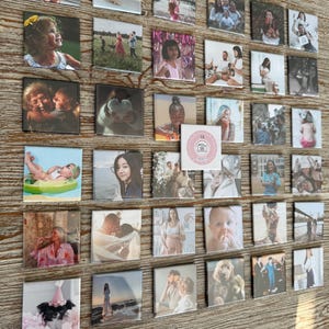 Bulk Custom Photo Magnets - Set of 99 Personalized Fridge Magnets - Custom Picture Magnets for Any Magnetic Surface - Wedding, Baby, Gift
