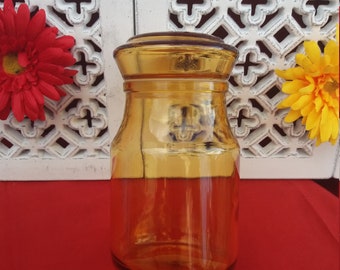 MAXWELL yellow apothecary jar
