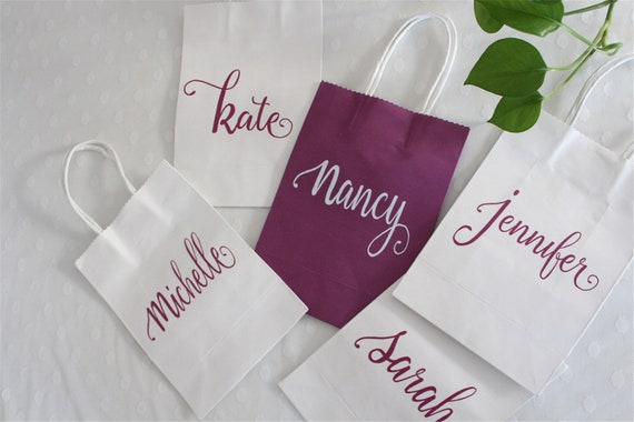Custom gift bagswedding gift bags Bridesmaid Gift Bags | Etsy