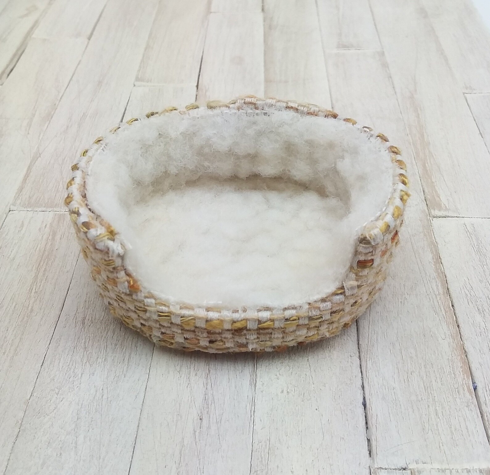 Miniature Dog Bed Dollhouse Mini Pet Bedding One Inch Scale Etsy