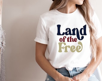 Land of the Free svg, 4th of July sublimation, 4th of July svg, God Bless America Svg, Patriotic Svg, Independence Day svg, SVG, Mom Life,