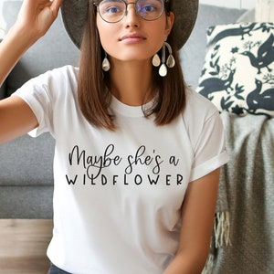 Maybe She&#39;s a Wildflower svg, Positive Quote svg, Teen SVG, Kindness SVG, Inspirational svg, Yoga SVG, Circuit Cut File, svg file, dxf, png