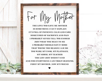 Download Mothers Poem Etsy