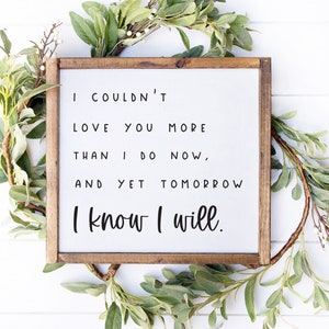 I Couldn&#39;t Love you more SVG, Wedding SVG, Valentines Day Poem, Marriage Gift, Couples Quote, Farmhouse Sign svg, Valentine&#39;s Cut File,