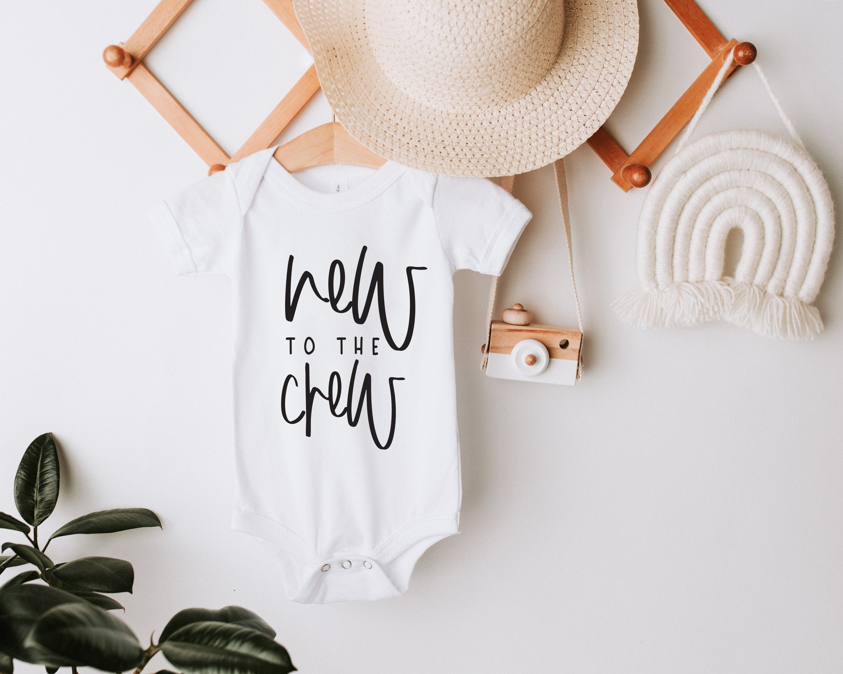 Download New to the Crew SVG Funny onesie svg Baby Announcement Svg ...