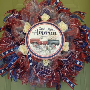 God Bless America Wreath