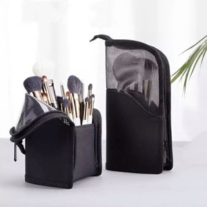 Stand-Up Waterproof Makeup Brush Holder / High-Quality Polyester / Brush Storage / Brush Case