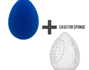 Beauty Sponge for makeup with Carrying case Beauty sponge Holder | Beauty blender | Foundation blender | Makeup Blender | Makeup Sponge