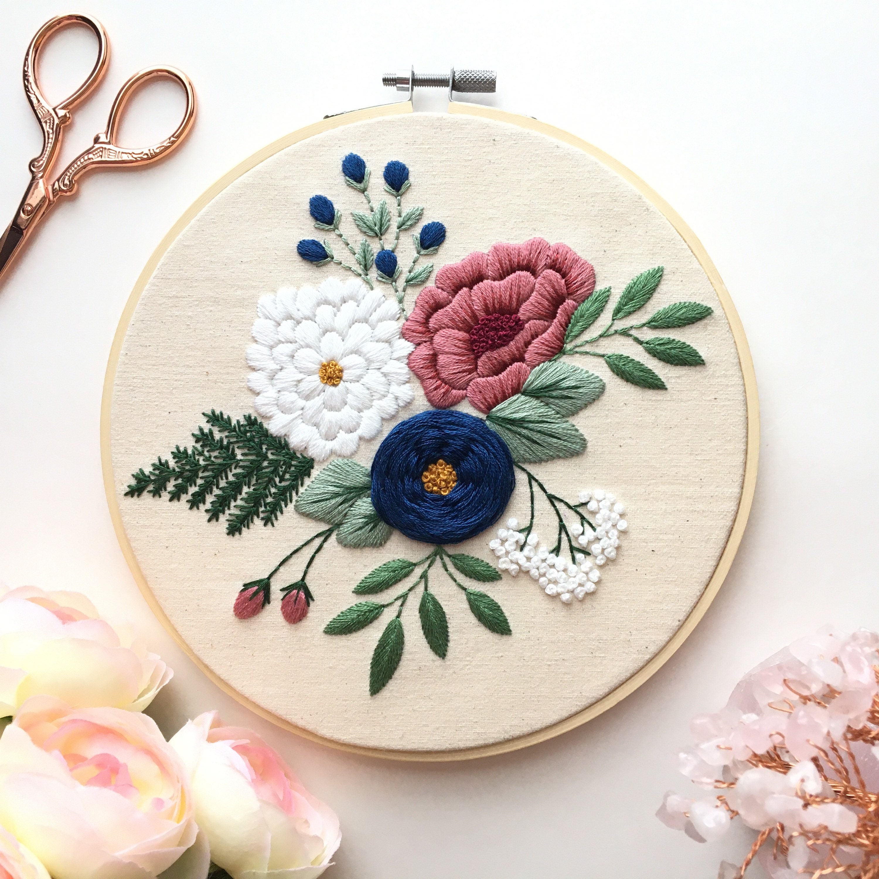 Colorful Flowers Embroidery Kit – Sew Creative Ashland