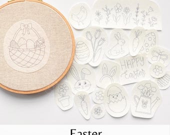 Easter Stick and Stitch Embroidery Designs (20 Designs)