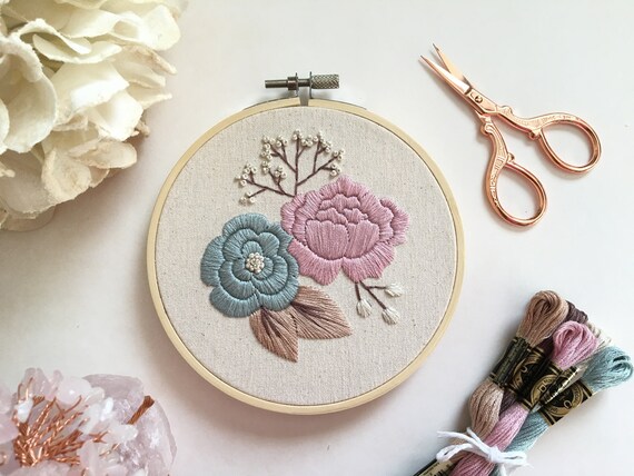 Kit Broderie Débutant Cleana Arts - 3 Motifs, Cerceau Inclus - DIY Point De Croix Facile !