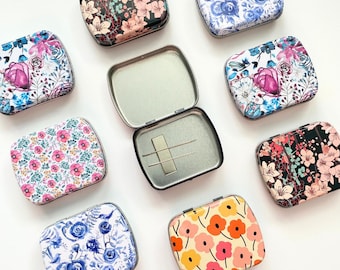 刺繍用針ケース、幅広マグネット式花柄針箱、旅行用針ホルダー、刺繍、クロスステッチ、裁縫用の針収納