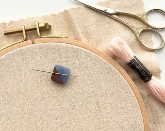 Square Needle Minder for Embroidery, Cross Stitch, Quilting, Sewing