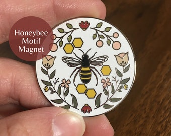 Honeybee Motif Magnet