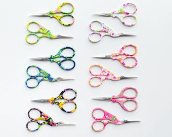 Colorful Stork Embroidery Scissors BUNDLE: Stainless Steel Crafting, Cross Stitch & Sewing, Stocking Stuffer