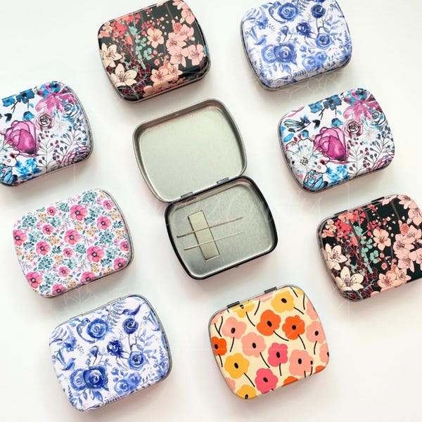 Magnetic Needle Case: NEW DESIGNS! Wide Travel Needle Storage for Embroidery and Cross Stitch