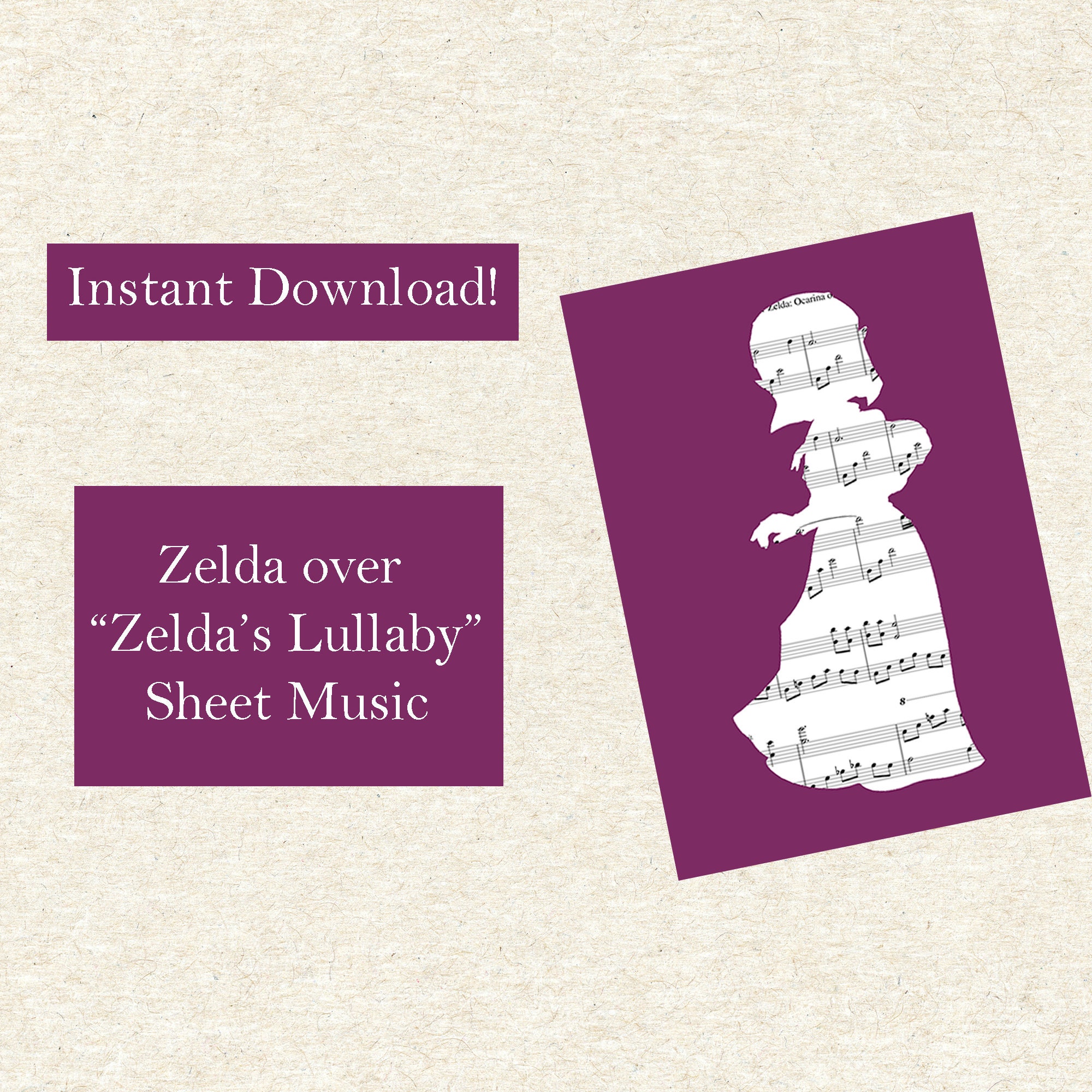 Zelda's Lullaby (Legend of Zelda Ocarina of Time) - PIANO SHEET