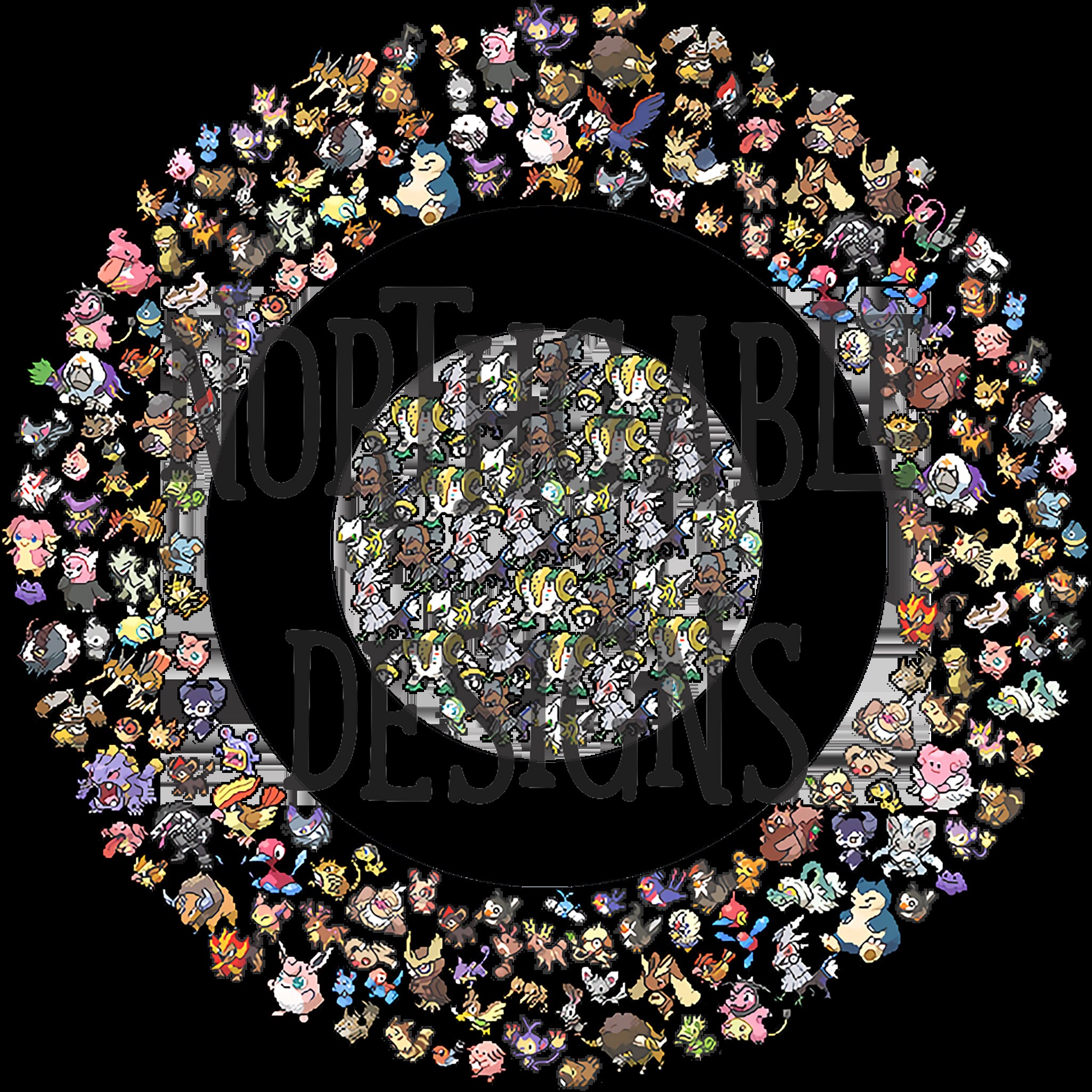 Pokemon Psychic Type Symbol Mosaic purple 