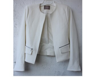white evening jacket womens