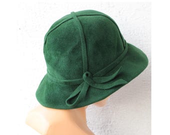 Bedacht by Simon Schulz Geen Gray Wool Cashmere Cloche Hat  display picture 3