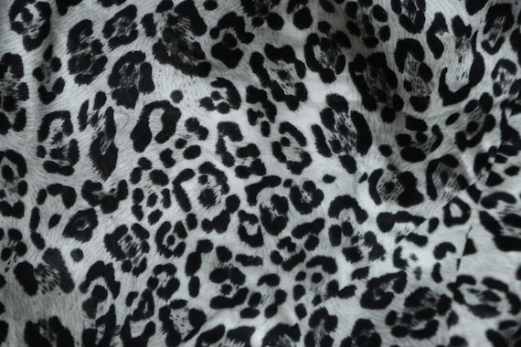 Blusa ANIMAL PRINT blanco y negro Blusa animal print Blusa estampado leopardo Blusa Zip Up Leopard Vintage Talla L Etsy Mexico