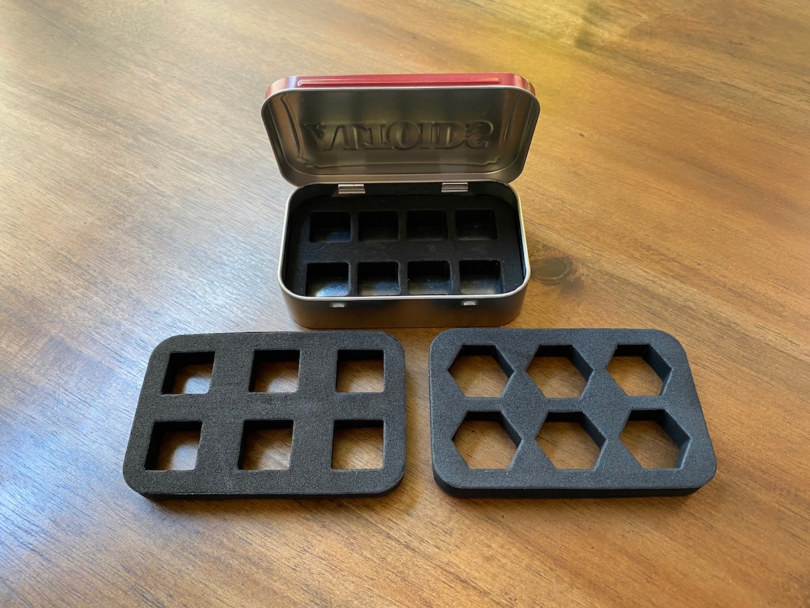 Altoid Dice Insert Foam DnD dice set D20 D6 Etsy
