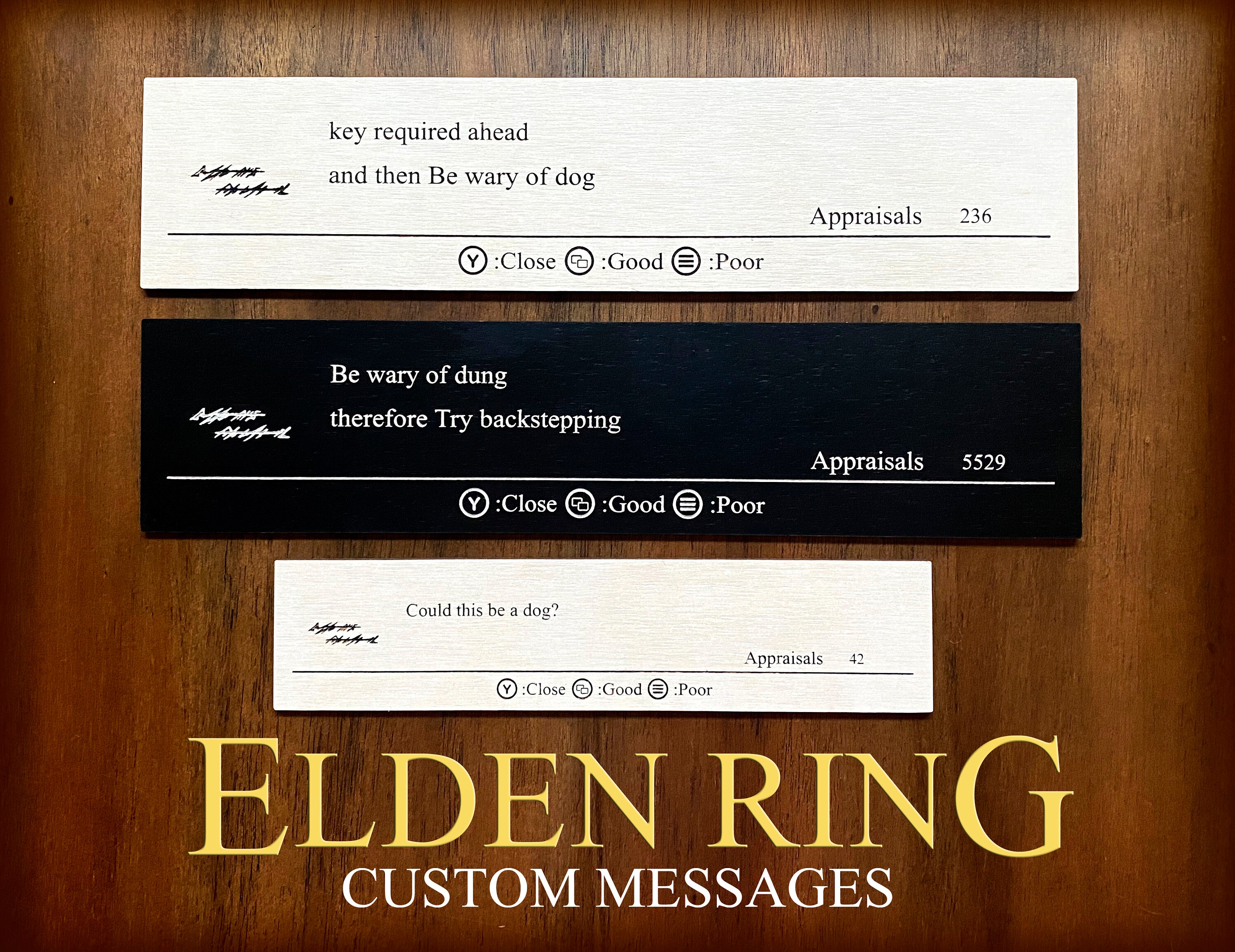 Elden Ring Custom Messages / Signs - Gaming - Etsy