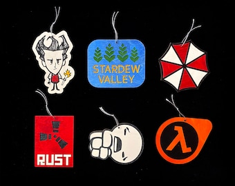 Steam Game Ornament Collection - Don't Starve, Stardew Valley, Resident Evil, Rust, Binding of Isaac, Half-Life - Christmas