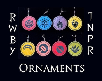 RWBY and JNPR Hand Painted Ornaments - Christmas