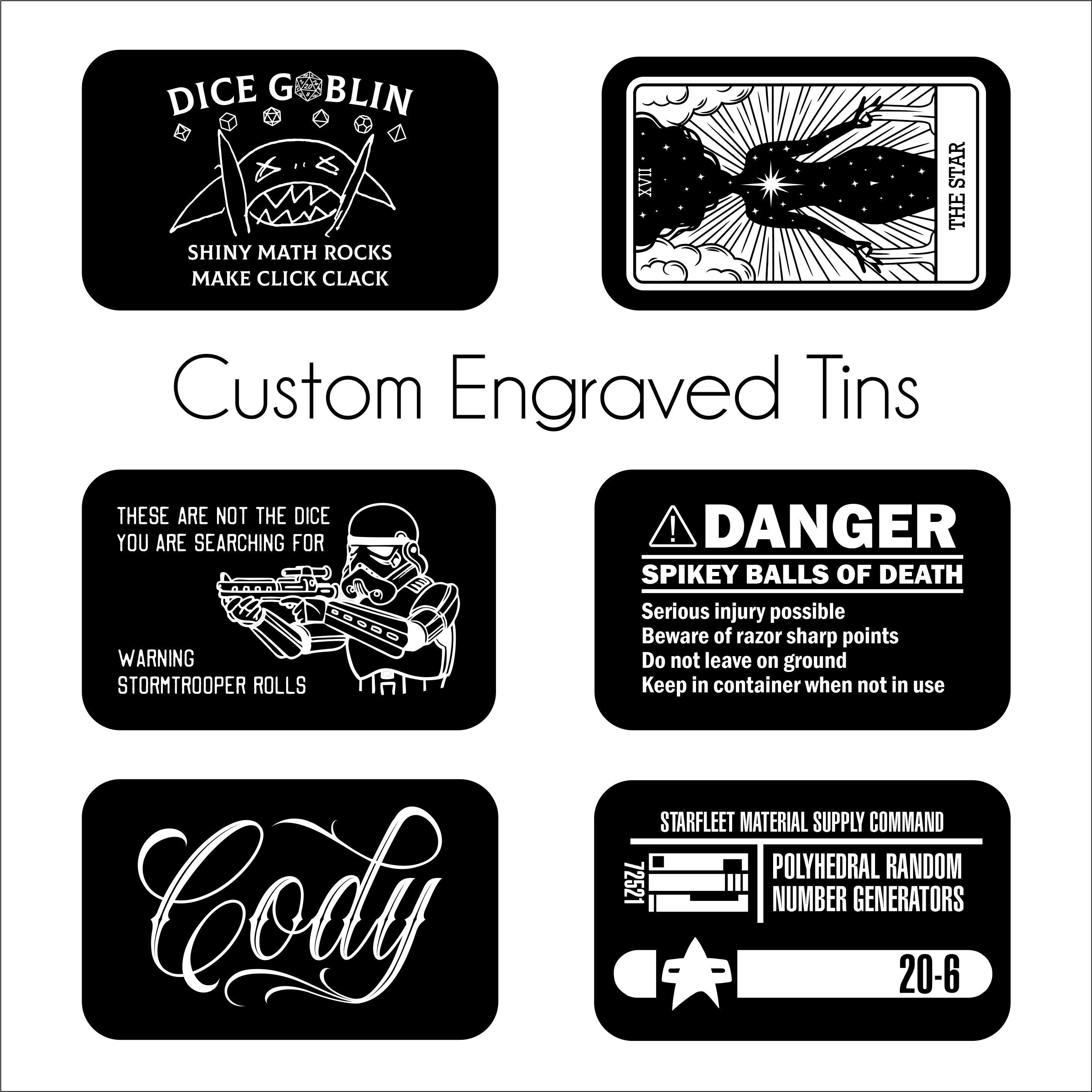 Custom Dice Tins - Altoid Sized - Dice Holder
