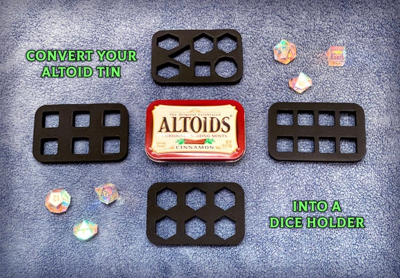 Altoid Dice Insert - Foam - DnD dice set - D20 - D6 - D-8 - D10 - D4